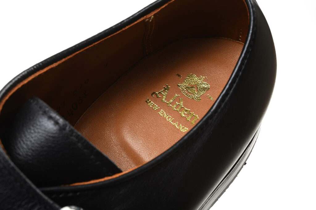 オールデン N1408L Military Monk Strap Shoes Ladycalf Black