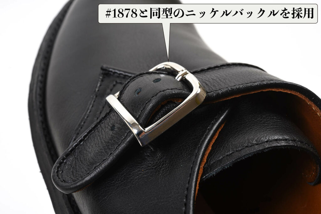 オールデン N1408L Military Monk Strap Shoes Ladycalf Black