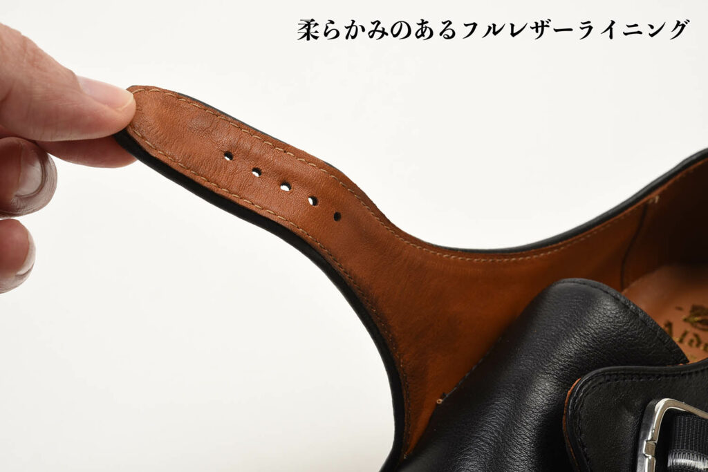 オールデン N1408L Military Monk Strap Shoes Ladycalf Black