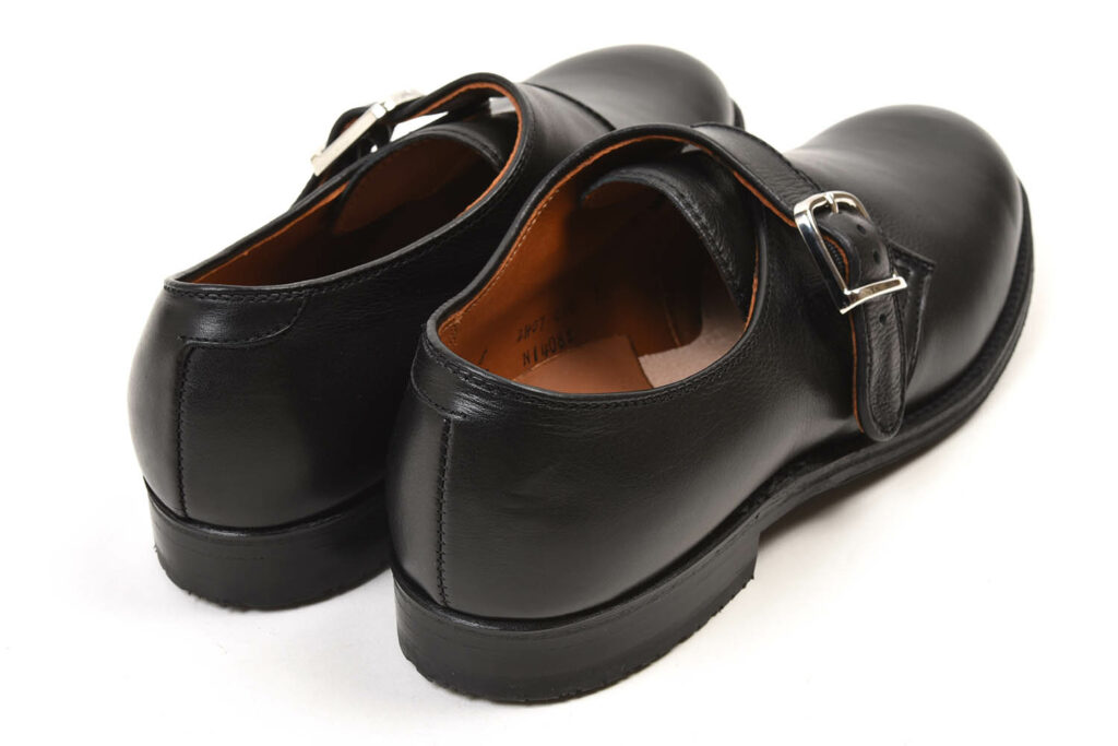 オールデン N1408L Military Monk Strap Shoes Ladycalf Black