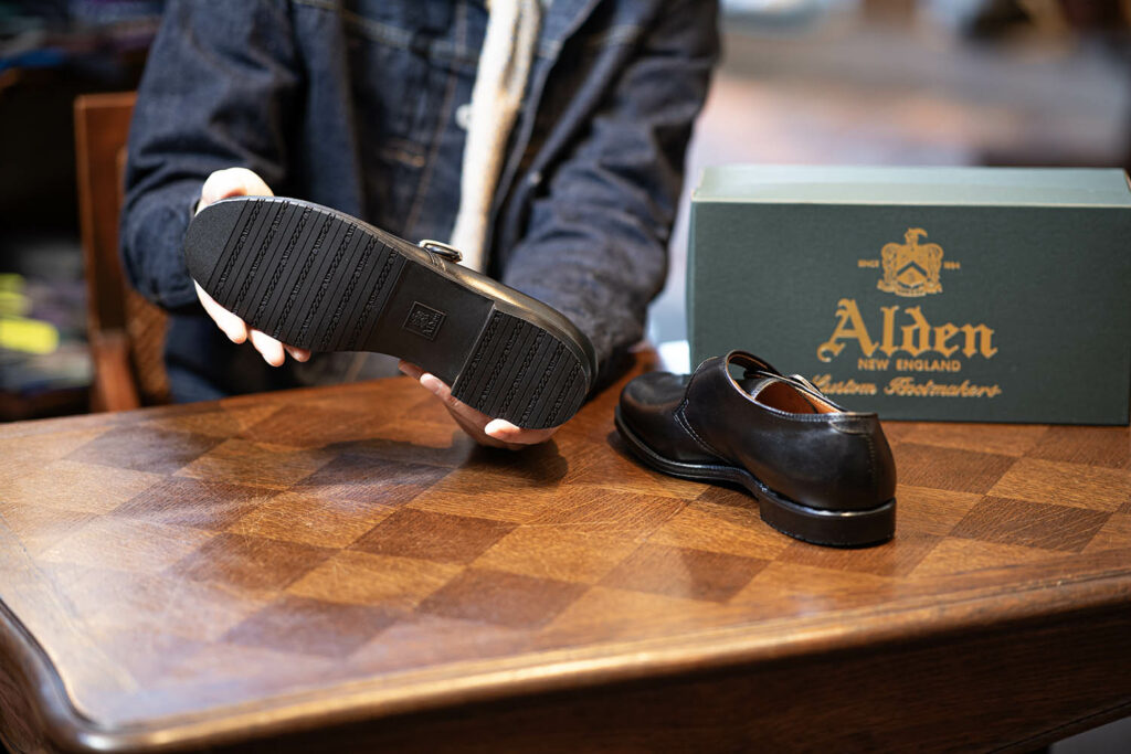 オールデン N1408L Military Monk Strap Shoes Ladycalf Black
